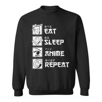 Otaku Anime Liebhaber Japanisch Essenchlafen Anime Sweatshirt - Geschenkecke