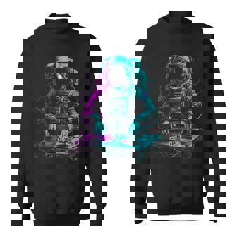 Outer Space Dj Astronaut Edm Sweatshirt | Mazezy