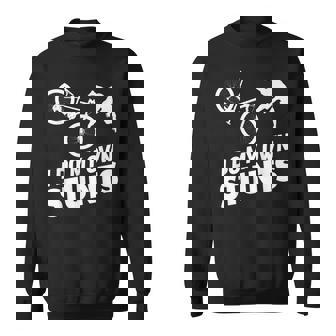 I Do My Own Stunts Funny Mountain Bike Sweatshirt Unisex | Mazezy