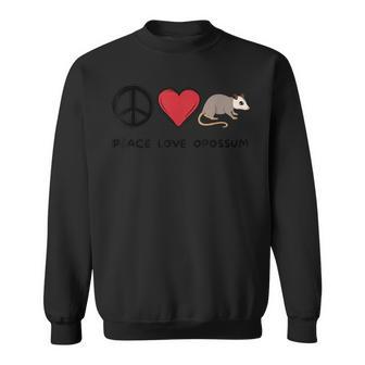 Pace Amore Opossum Retro Carino Opossum Amante Animali Amante Felpa - Novitaregali