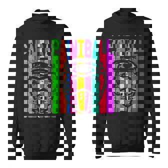 Paintball Vintage Paintball Player Retro Paintballer Sweatshirt | Seseable UK