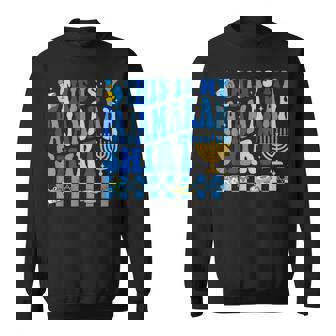 This Is My Pajamakah Shirt Chanukah Pajama Groovy Hanukkah Sweatshirt Unisex | Mazezy