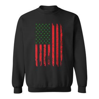 Pan African American Flag Afro Roots Black History Month Sweatshirt - Thegiftio