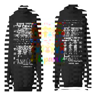 Hispanic Heritage Month Latin Countries Hands Heart Flags Sweatshirt - Monsterry