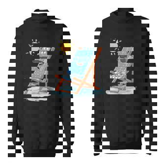 Panneauolaire Amusant Enacances Pour Les Amateurs Deoleil Et De Bain Deoleil Sweater e - Cadeauxyz