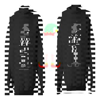 Papa Elf Familienoutfit Familie Partnerlook Weihnachten Sweatshirt - Seseable