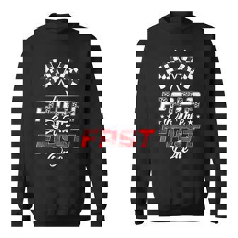 Papa Of The Fast One First Birthday Racing Car Family Sweatshirt - Thegiftio