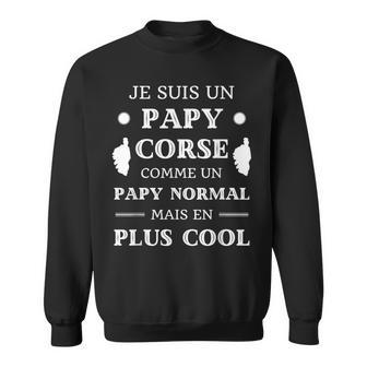 Papy Corsica Humour Corse Homme Drôle Corse Sweater e - Cadeauxyz