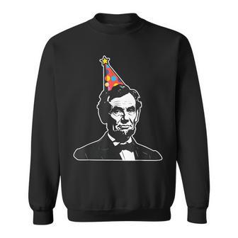 Party Like A Patriot Usa America Hilarious Apparel President Abe Abraham Lincoln's Birthday Small Black Sweatshirt - Thegiftio UK