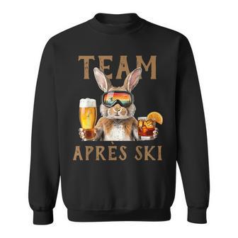 Party Team Aprèski Lustiger Hasekifahren Bier Cocktail Sweatshirt - Geschenkecke