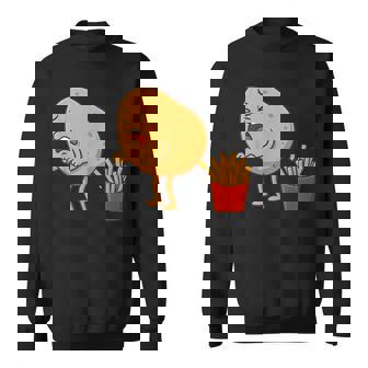 Patatine Fritte Con Cacca Di Patate Disegna Mangiatori Di Patate Felpa - Novitaregali