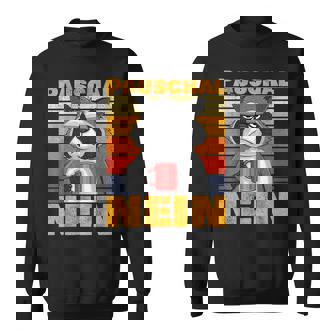 Pauschal Nein Dagegen Waschbär Morgen-Kaffee Herren Damen Sweatshirt - Seseable