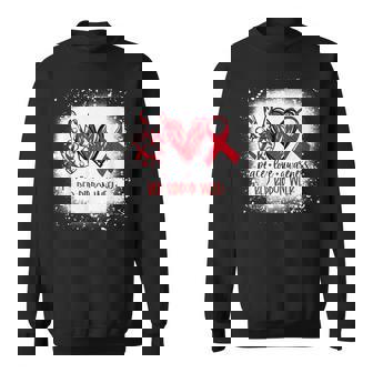 Peace Love Awareness Red Ribbon Week Drug Free Anti-Drug Sweatshirt - Monsterry