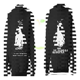 Pearanormal Cute Ghost Pear Halloween Costume Pun Sweatshirt | Seseable UK