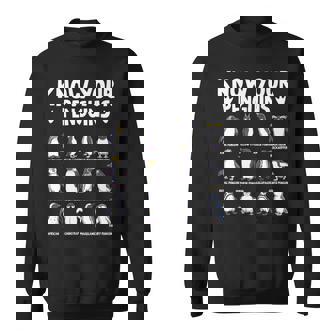 Penguin Know Your Penguins Sea Animals Penguin Sweatshirt | Mazezy