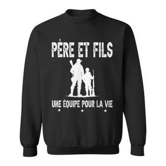 Père Et Fils Papa Chasse Chasseur Fête Des Pères Sweater e - Cadeauxyz
