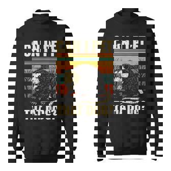 Can I Pet That Dog Opossum Sweatshirt - Monsterry