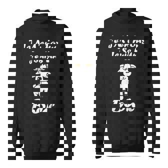 Petit Animaux Chèvre Mignon Je M'en Fous Jeuis Un Bouc Sweater e - Cadeauxyz