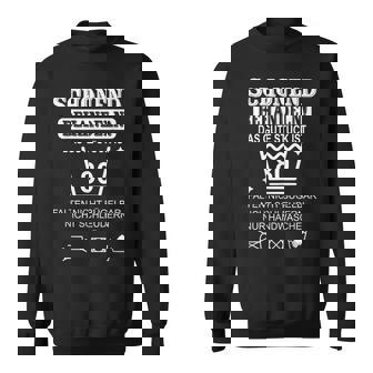 Pflegehinweis 80 Jahrechonend Behandeln 80 Geburtstag Sweatshirt - Seseable