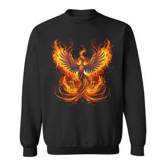 Phoenix Rising Rejuvenation Phoenix Reborn Fire Phoenix Bird Sweatshirt - Thegiftio UK