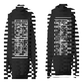 Photobooth Bigfoot & Alien Selfie Sasquatch Photo Sweatshirt | Seseable FR