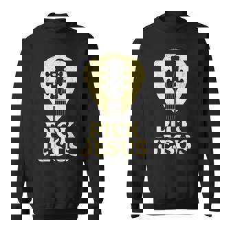 Pick Jesus Christian Guitar Worship Pastor Sweatshirt Unisex | Mazezy