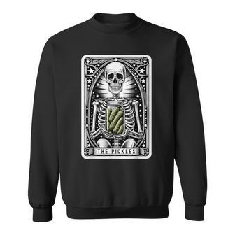The Pickles Tarot Card Skeleton Canning Season Gardener Sweatshirt - Thegiftio