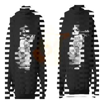 Pingouin Guitare Chantante Musicien Musicien Guitariste Sweater e - Cadeauxyz