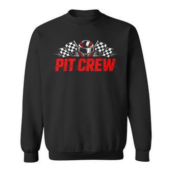 Pit Crew Birthday Party For Family Matching Race Car Racing Sweatshirt - Thegiftio UK