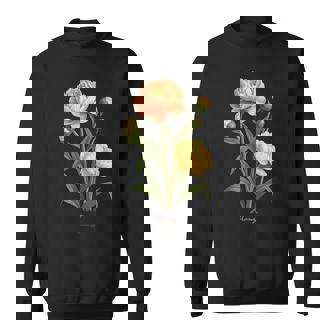 Pivoine Fleur Nomcientifiqueintage Illustration Fleurs Sweater e - Cadeauxyz