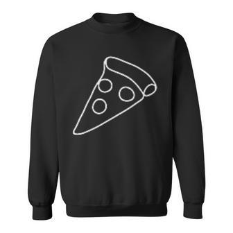 Pizza Minimalismus Sweatshirt - Geschenkecke