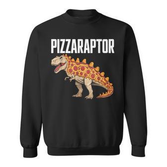 Pizza T-Rex Dino Fast Food Pizza Dinosaur Sweatshirt - Thegiftio UK