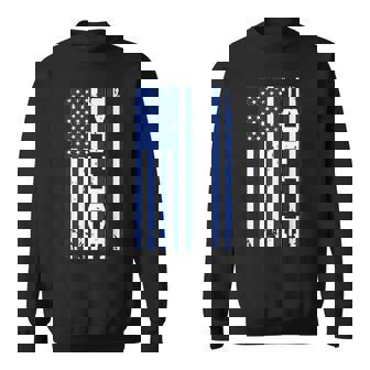 Police Officer Usa American Flag Sweatshirt | Mazezy