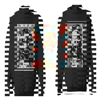 Pop Art Jesus Retro Christian Faith Religious Sweatshirt Unisex | Mazezy