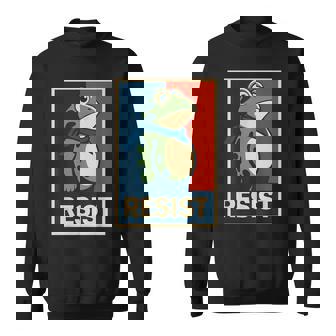 Portland Frog Protest Resist Portland Frog Activist Sweatshirt | Mazezy