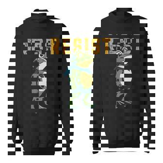 Portland Frog Protest Resist Portland Frog Activist Sweatshirt | Mazezy