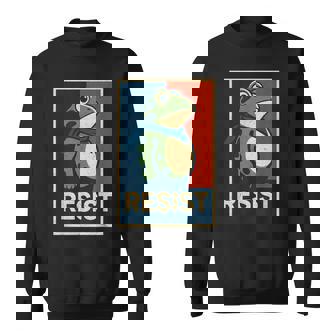 Portland Frog Protest Retro Vintage Sweatshirt | Mazezy