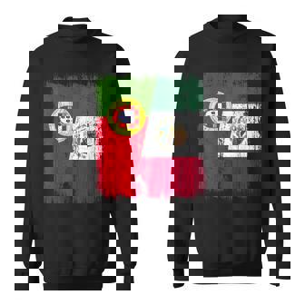 Portugal Mexique Demi-Drapeau Portugais Patrimoine Mexicain Sweater e - Cadeauxyz