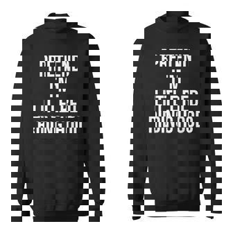 Pretend I'm Little Red Riding Hood Adult Costume Halloween Sweatshirt - Thegiftio