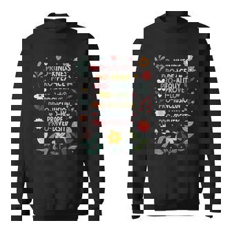 Pro Kindness Peace Equality Love Inclusion Hope Diversity Sweatshirt - Monsterry