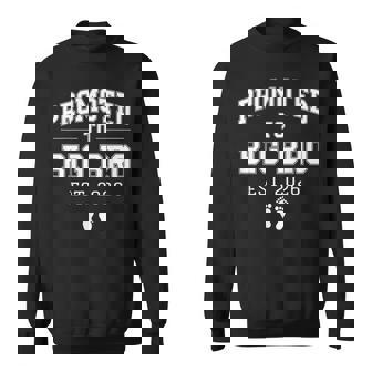 Promoted To Big Bro Est 2026 Varsity 1St Time Brother To Be Sweatshirt - Monsterry