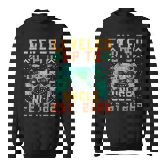 Promoted To Uncle 2025 Leveled Up To Uncle Est 2025 Gaming Sweatshirt | Mazezy