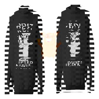 Prosit Neujahrilvester Outfitchweinektglas Party Fun Sweatshirt - Geschenkecke
