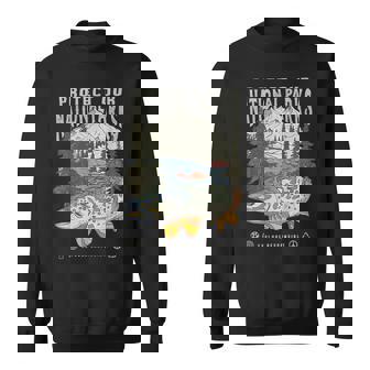 Protect National Parks Retro Fishing Nature Lover Mountain Sweatshirt - Thegiftio