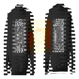 Proud Daughter Veteran Day American Flag Military Sweatshirt | Mazezy