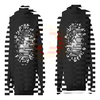 Proud To Have Served Female Veteran Day 4Th Of July Usa Flag Sweatshirt | Mazezy