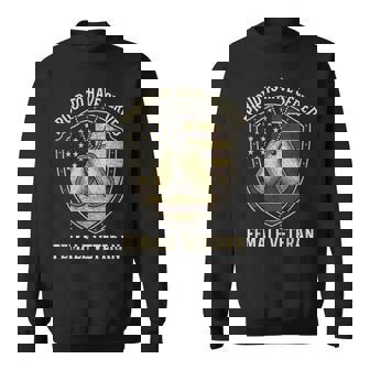 Proud To Have Served Female Veteran Sweatshirt | Mazezy