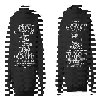 Proud Skeleton I Survived My Mom's Doctorate Degree Vintage Sweatshirt | Seseable UK