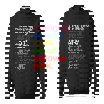 Psychology Humour Stroop Interference Colour Test Students Sweatshirt Unisex | Mazezy