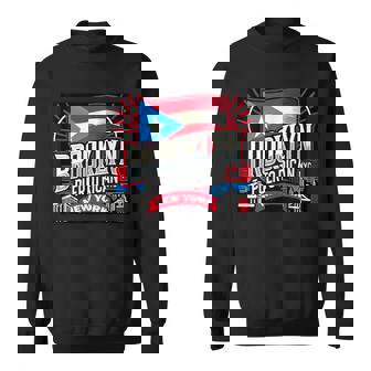 Puerto Rican Brooklyn New York Puerto Rico By K -Adults Black Small Crew Neck Short Sleeve Modern Classic Letter Print 1 Count Sweatshirt | Mazezy